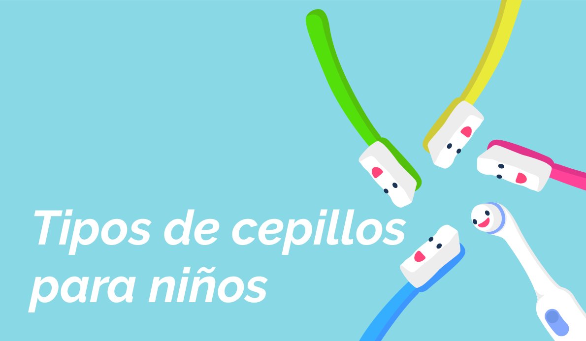 Tipos de cepillos de dientes para niños 